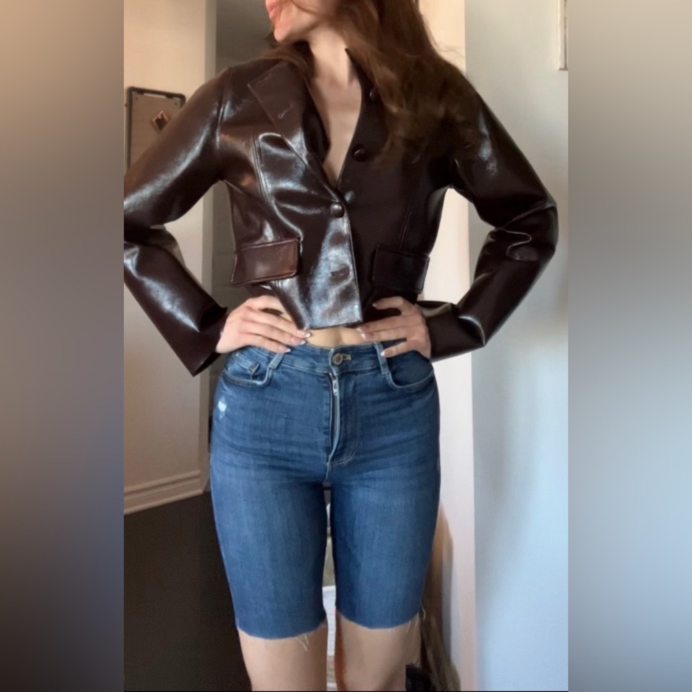 Zara cutout jeans shorts​